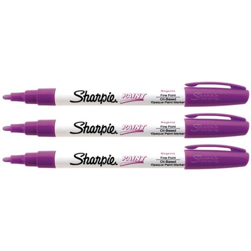Sharpie Fine Point Marker Magenta- Pack of 3