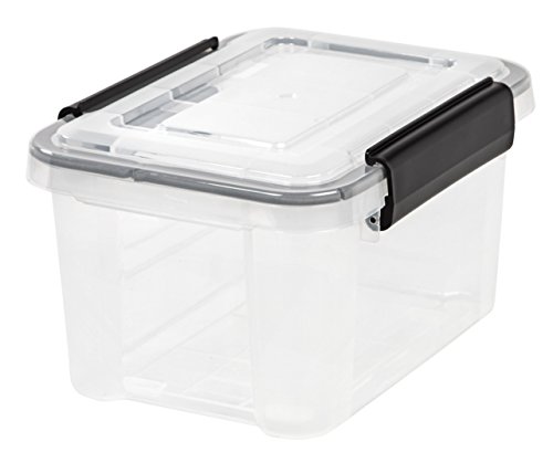 IRIS USA UCB-XS 6.5 Quart WEATHERTIGHT Storage Box, qt, Clear