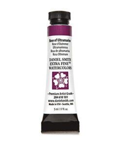 DANIEL SMITH 284610101 Extra Fine Watercolors Tube, 5ml, Rose of Ultramarine