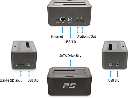 HighPoint RocketStor 5411D – USB 3.0 Drive Dock + 7 Expansion Ports - Image 2
