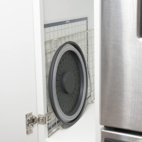 Tovolo - Vented Collapsible Microwave Splatter Proof Food Plate Cover, Charcoal - Image 4