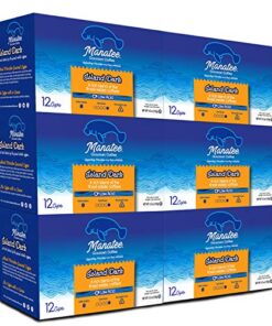 Manatee Gourmet Coffee Single Serve Pods for Keurig 2.0 K Cup Brewers Island Dark Roast, 12 Count, Pack of 6