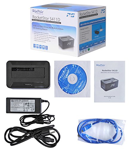 HighPoint RocketStor 5411D – USB 3.0 Drive Dock + 7 Expansion Ports - Image 5